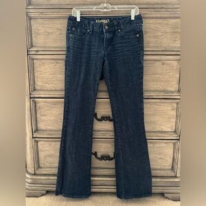 Express Boot Cut Denim Jeans EUC Stella Boot Cut Dark Wash Flare